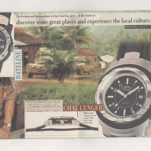 Camel Trophy Adventure Watches catalog 1996 used