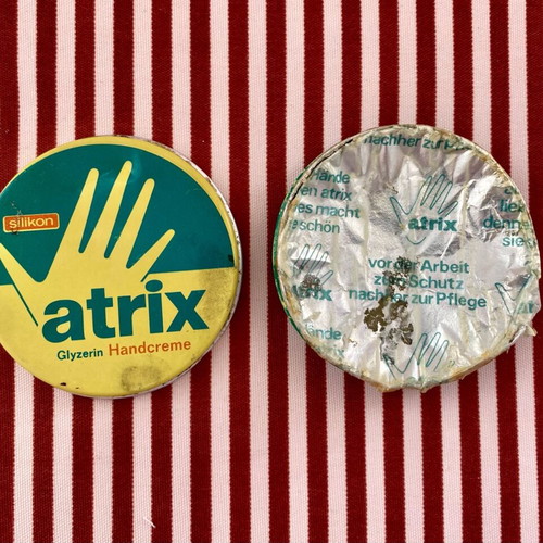 Atrix hand cream used, vintage from the 1980s