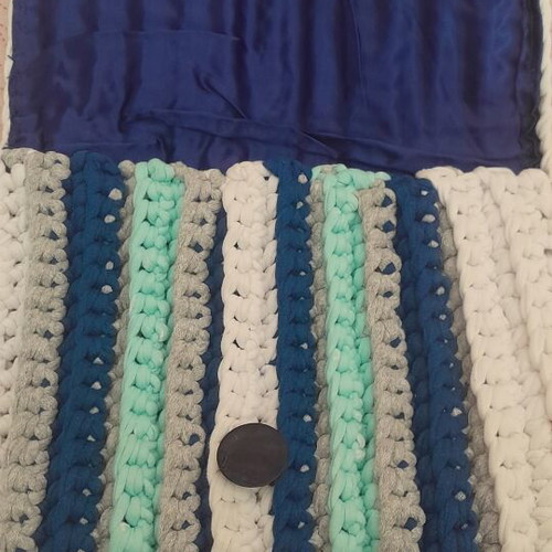 Handmade clutch bag, 28 cm width, 22 cm height