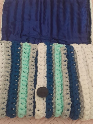 Handmade clutch bag, 28 cm width, 22 cm height