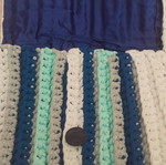 Handmade clutch bag, 28 cm width, 22 cm height