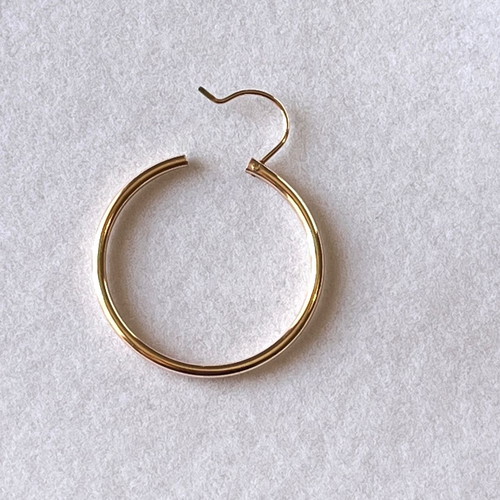 Earring hoop yellow gold k14 new single