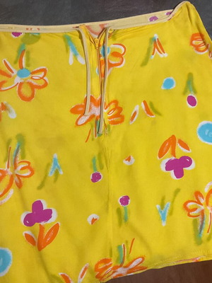 Cotton mini skirt size M like new, multicolor, summer