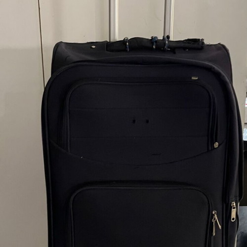 Suitcases used, pack of 9, black and blue