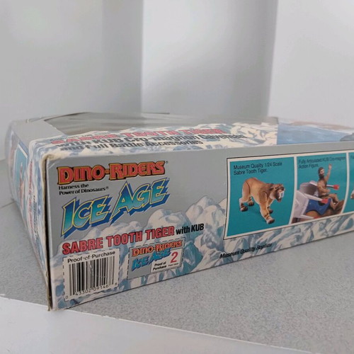 Dino-Riders Ice Age Sabre Tooth Tiger used box and instructions TYCO