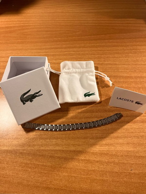 Βραχιόλι Lacoste ανδρικό ασημί σαν καινούργιο