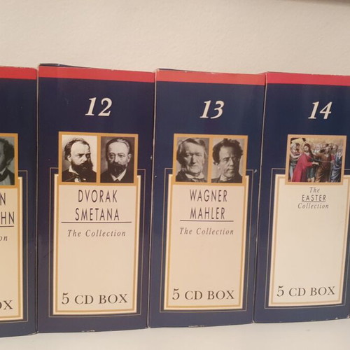 Collectible CD cases like new, 20 boxes x 5 CDs, classical music