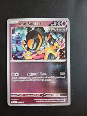 Pokemon card Reverse Holo Iron Boulder καινούργιο