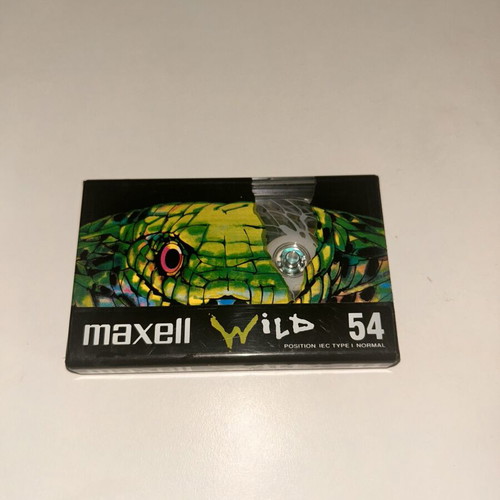 Maxell Wild 54 Audio Cassette 1992 New