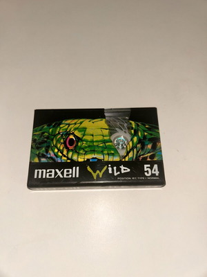 Maxell Wild 54 Audio Cassette 1992 New