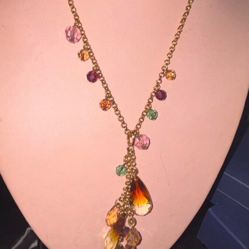 Swarovski vintage necklace gold color