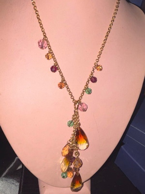 Swarovski vintage necklace gold color