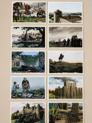 Historia medieval collectible cards set of 10, like new