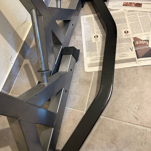 X Fit Squat Rack like new with safety and weight holders