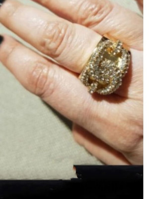 Ring Crystal chain, new