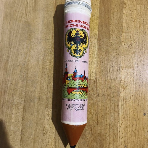 Vintage collectible pencil case used from Germany