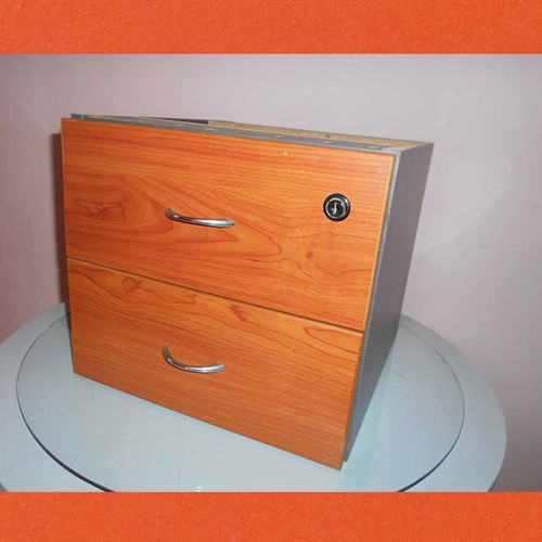 Wooden Office Drawer Unit with 2 Drawers like new, reversible mounting