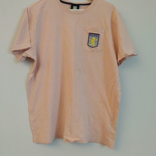 Avfc men's mako t-shirt like new, salmon color, size L