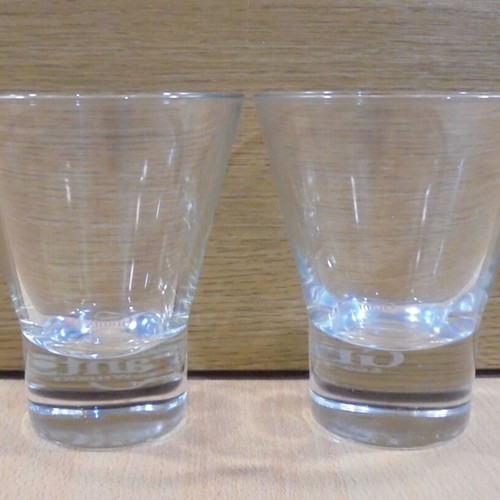 Grant's Scotch Whisky set of two promotional glasses used