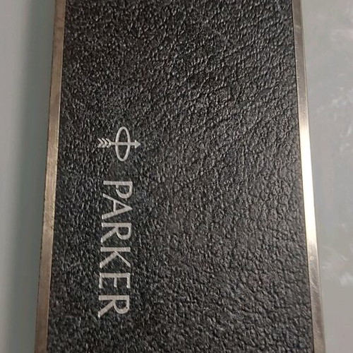 Parker 75.0 Silver Fountain Pen used, USA Sterling 1968, gold nib XF
