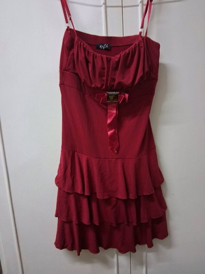 Enzzo evening dress red like new size M
