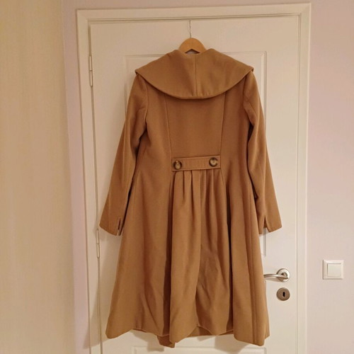 Maxin beige warm maxi coat used, large size, double buttons