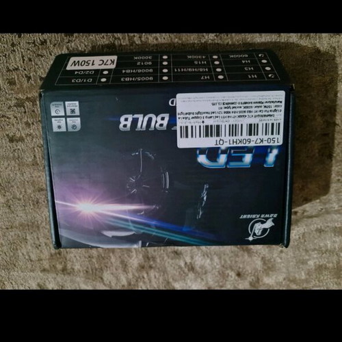 H1 LED Car Bulbs Dawn Knight K7C New 150W 6500K Set of 2