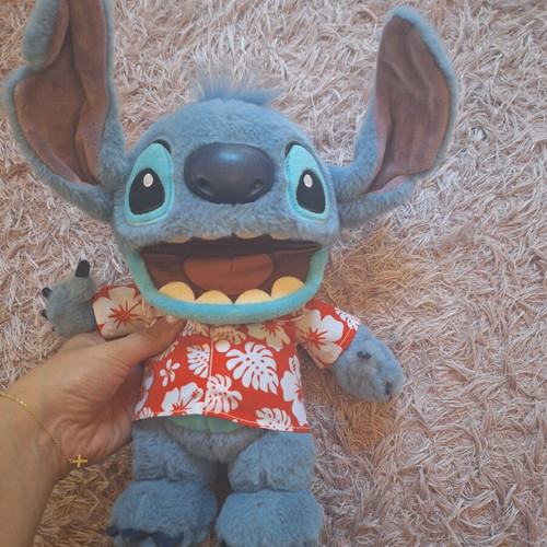 Stitch talking plush like new with original box