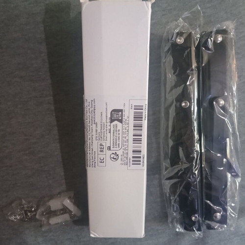 Folding Shelf Brackets Set of 2, Solid Metal, Stainless Steel, Adjustable