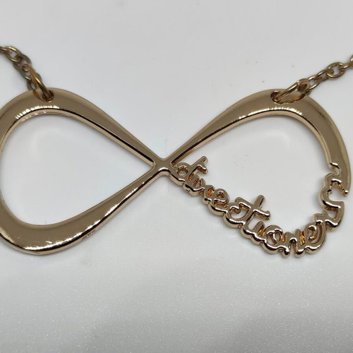 One Direction Infinity Necklace like new, rose gold color