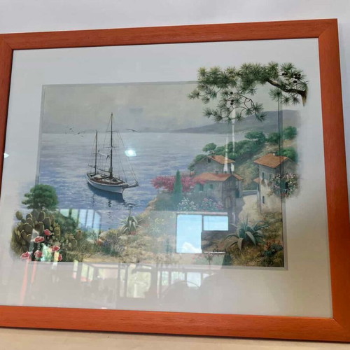 The Bay art print signed by Peter Motz used 56x66