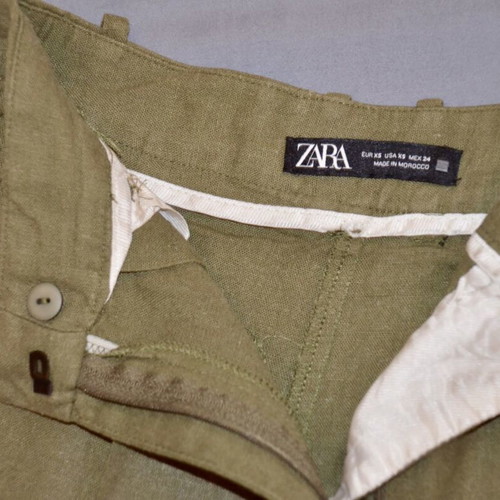 Zara linen khaki shorts, size small