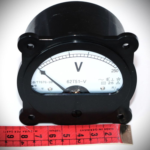 AC current meter analog voltmeter 0-250V new large dial