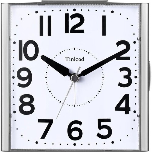 Tinload analog alarm clock 4.7 inch with night light and snooze