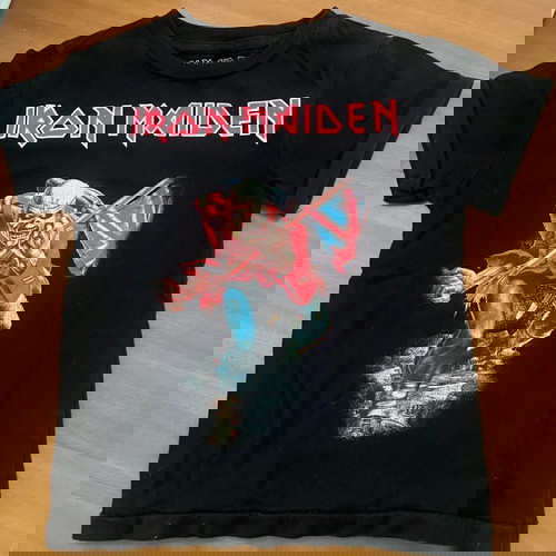 Tshirt Iron Maiden μεταχειρισμένο, Zara, μέγεθος 3-4 ετών, μαύρο