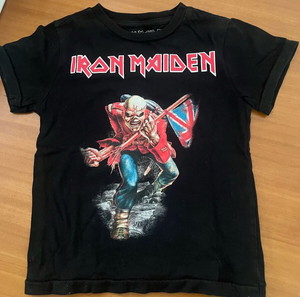 Tshirt Iron Maiden μεταχειρισμένο, Zara, μέγεθος 3-4 ετών, μαύρο