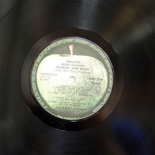 John Lennon Imagine vinyl record used, rock