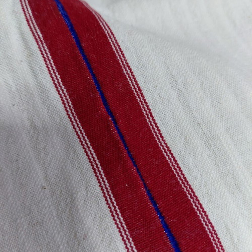 Traditional Women's Costume New White with Red Stripes