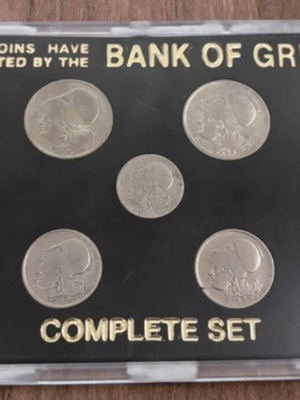 Coins used, complete set 1926-1930 in case