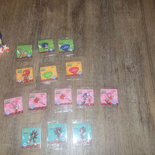 Koukouroukou Sonic stickers set, 14 pieces, new