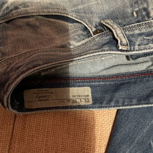 Diesel jeans, straight fit, blue, size S