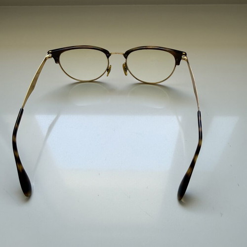 Ray Ban eyeglasses leopard gold frame used