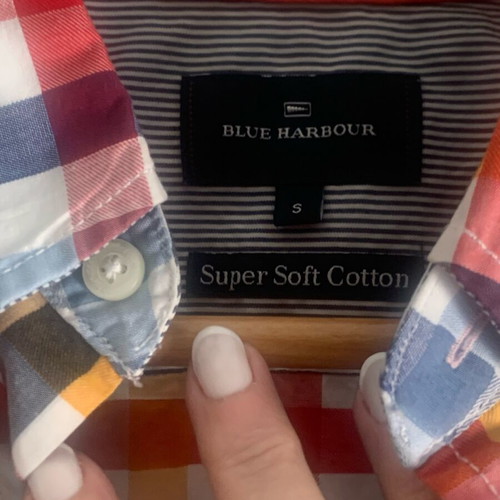 Blue Harbour men's shirt S multicolor like new