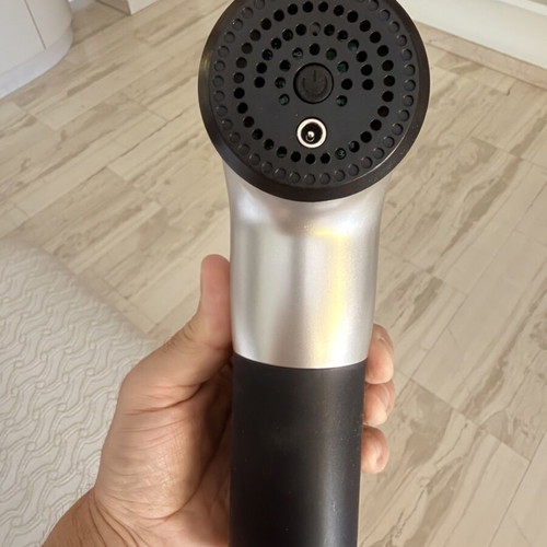 Massage Gun MD-320 full set, silver and black