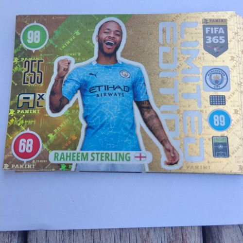 Panini FIFA 365 2021 Limited Edition Card Sterling new