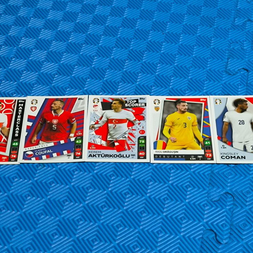 Topps Match Attax collectible cards set of 5 like new