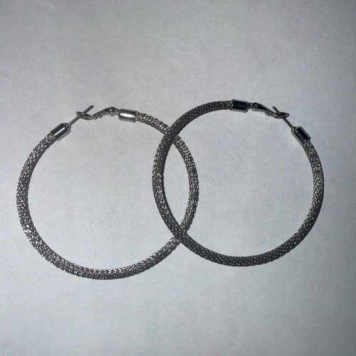 Earrings used gray and silver, sold together