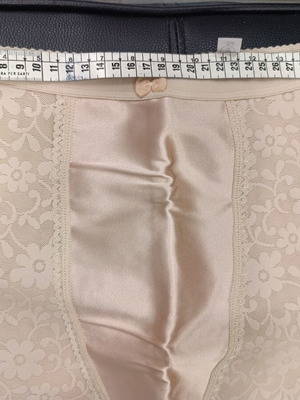 Shapewear corset shorts new, beige, double fabric, cellulite support