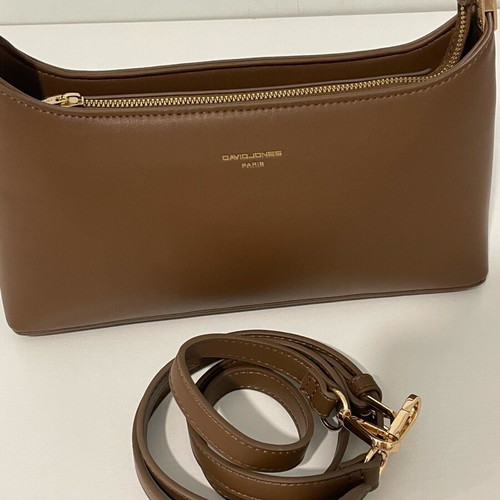 David Jones shoulder bag like new, brown with gold details