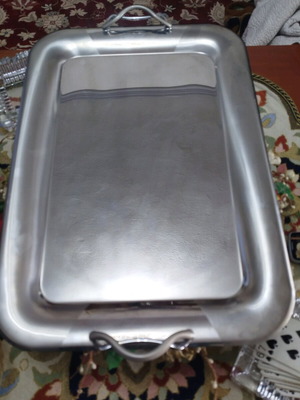 Silver Inox tray used